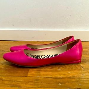 Pink patten flats